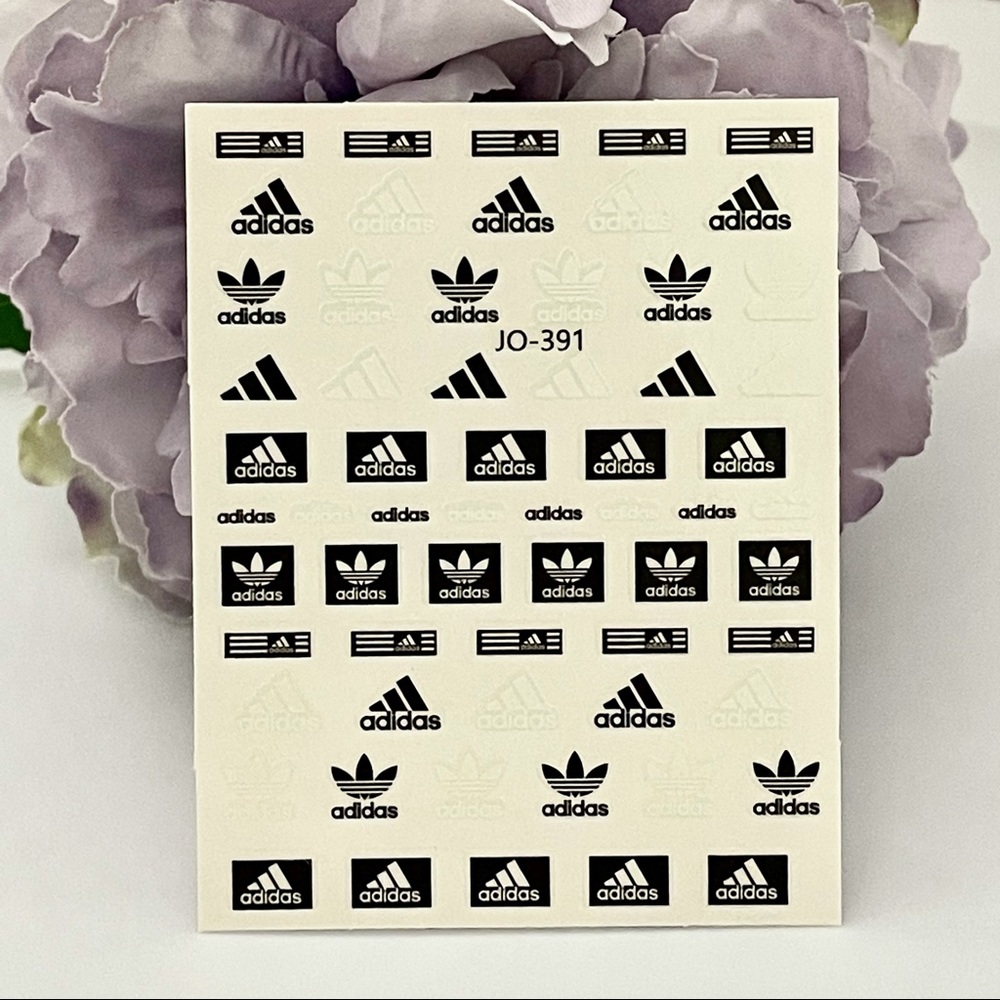 Luxury Designer Logo Fingernail Art Stickers